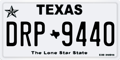 TX license plate DRP9440