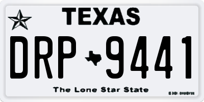 TX license plate DRP9441