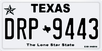 TX license plate DRP9443