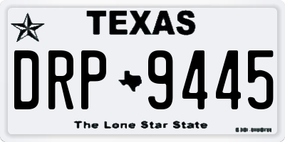 TX license plate DRP9445