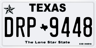 TX license plate DRP9448