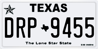 TX license plate DRP9455