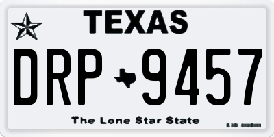 TX license plate DRP9457
