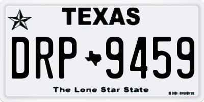 TX license plate DRP9459
