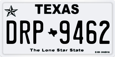 TX license plate DRP9462