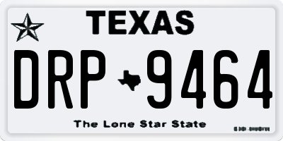 TX license plate DRP9464