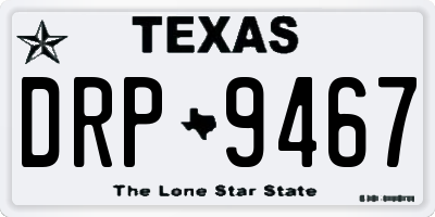 TX license plate DRP9467