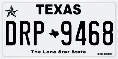 TX license plate DRP9468