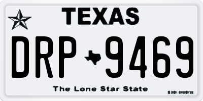 TX license plate DRP9469