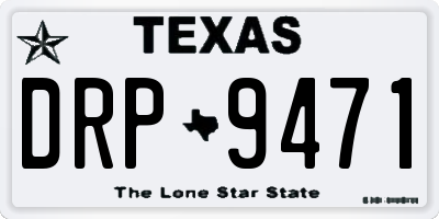 TX license plate DRP9471