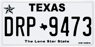 TX license plate DRP9473