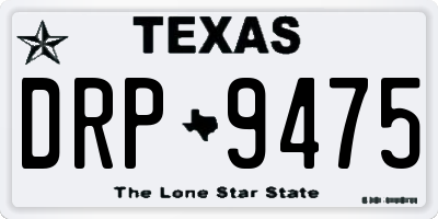 TX license plate DRP9475