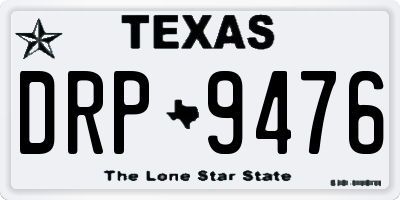TX license plate DRP9476