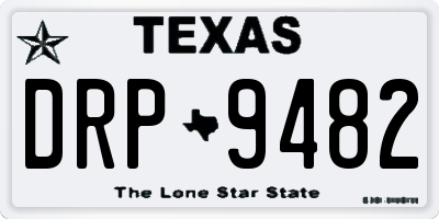 TX license plate DRP9482
