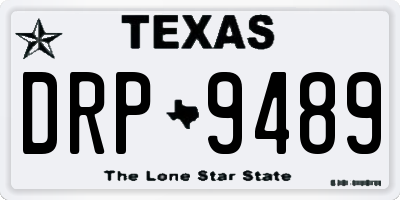 TX license plate DRP9489