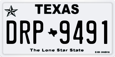 TX license plate DRP9491