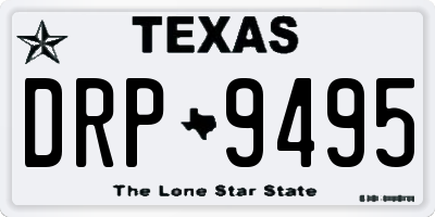 TX license plate DRP9495