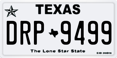 TX license plate DRP9499