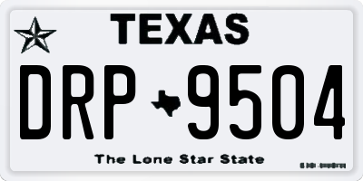 TX license plate DRP9504