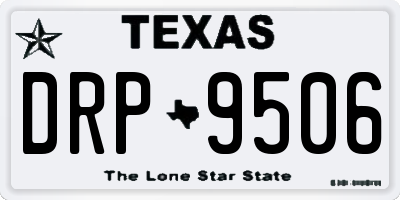 TX license plate DRP9506