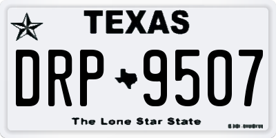 TX license plate DRP9507