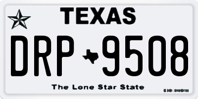 TX license plate DRP9508