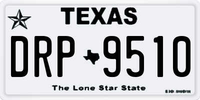 TX license plate DRP9510