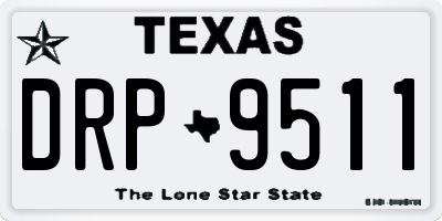 TX license plate DRP9511