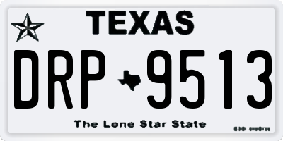 TX license plate DRP9513