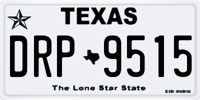 TX license plate DRP9515