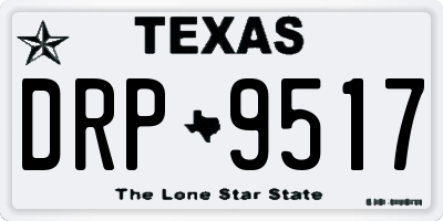 TX license plate DRP9517