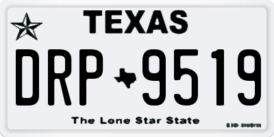 TX license plate DRP9519
