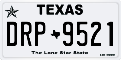 TX license plate DRP9521