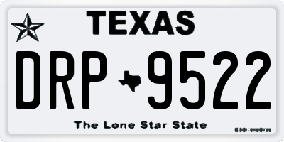 TX license plate DRP9522