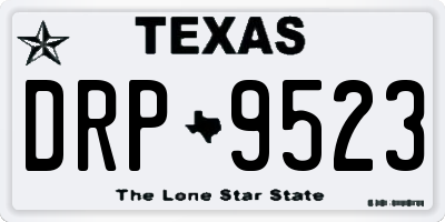 TX license plate DRP9523