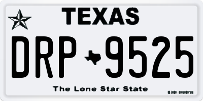 TX license plate DRP9525