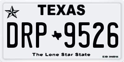 TX license plate DRP9526