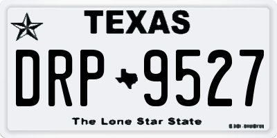 TX license plate DRP9527
