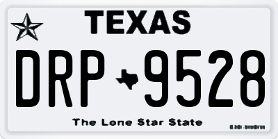 TX license plate DRP9528