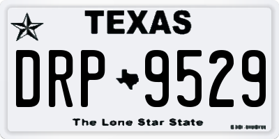 TX license plate DRP9529