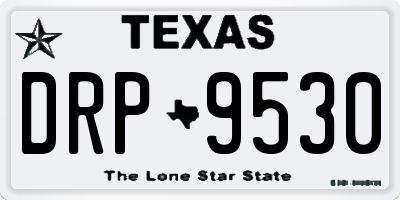 TX license plate DRP9530