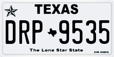 TX license plate DRP9535