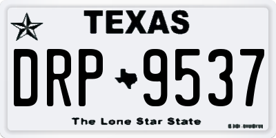 TX license plate DRP9537