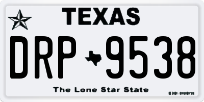 TX license plate DRP9538