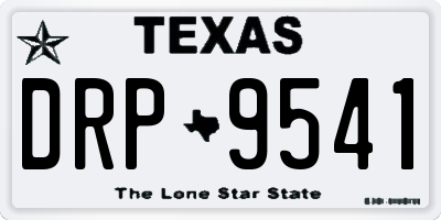 TX license plate DRP9541