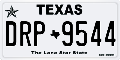 TX license plate DRP9544