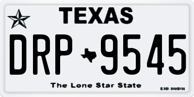 TX license plate DRP9545