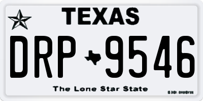TX license plate DRP9546