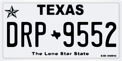 TX license plate DRP9552