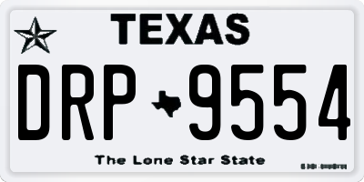 TX license plate DRP9554